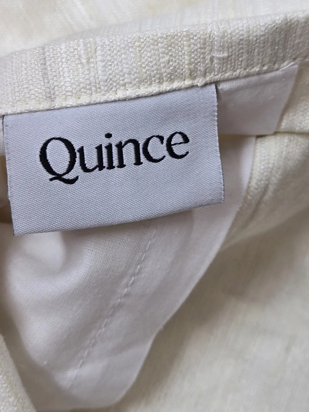 NWT QUINCE Set Of 2 48x96 Raw Silk Curtains Ivory 9075